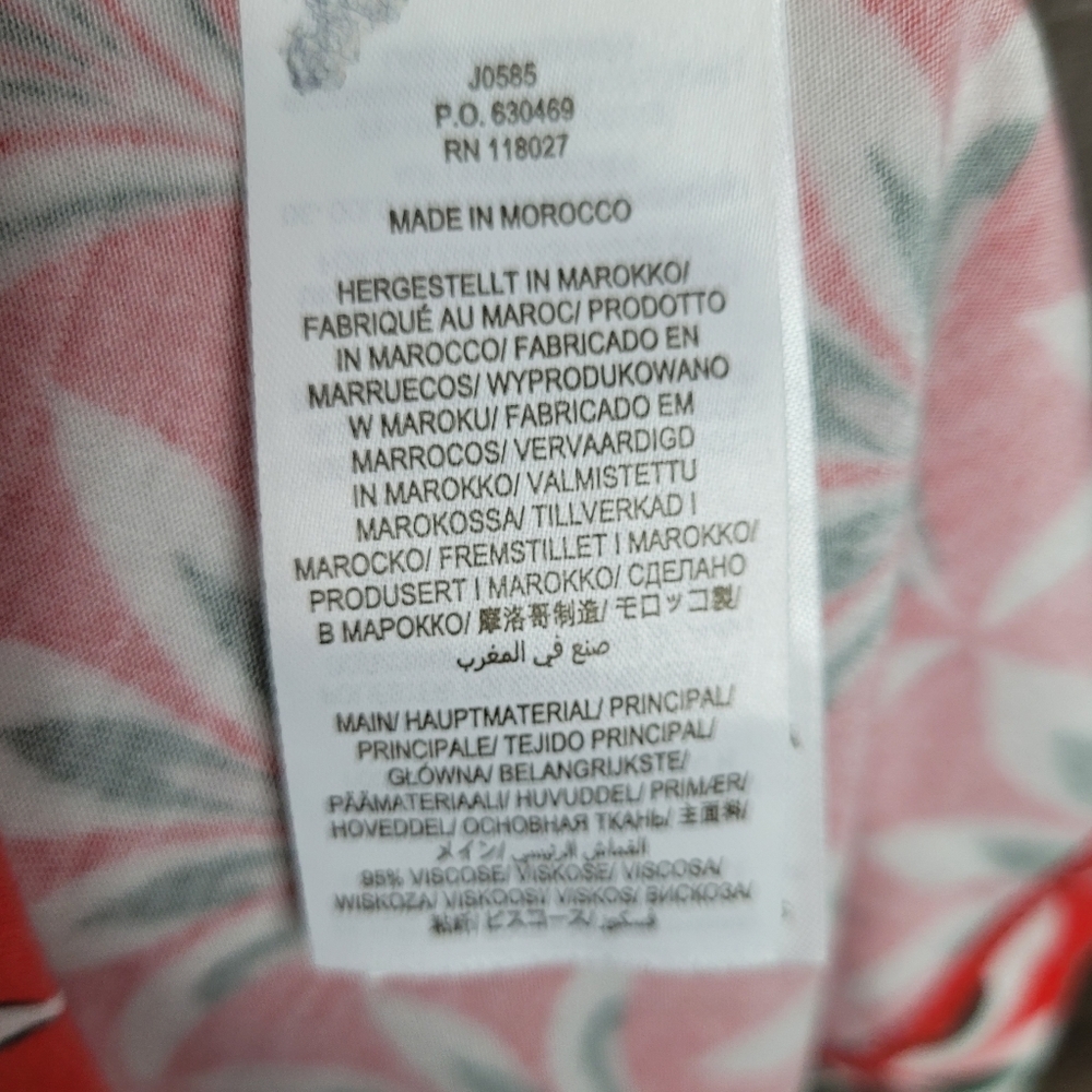 Boden Red and White Patterned Midi Dress - Picture 10 of 10